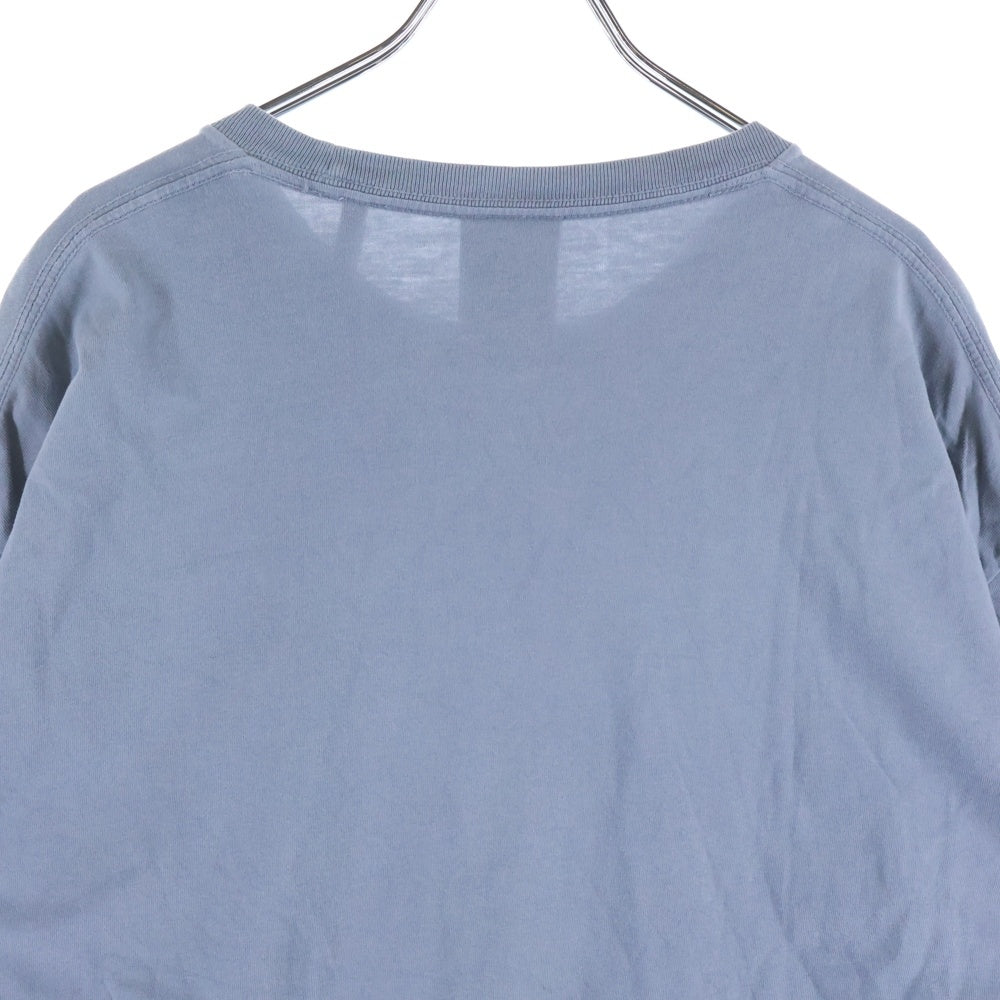 KITH(キス) ロゴワッペン クルーネック半袖Tシャツ カットソー ブルー 21-071-060-0025-3-0
