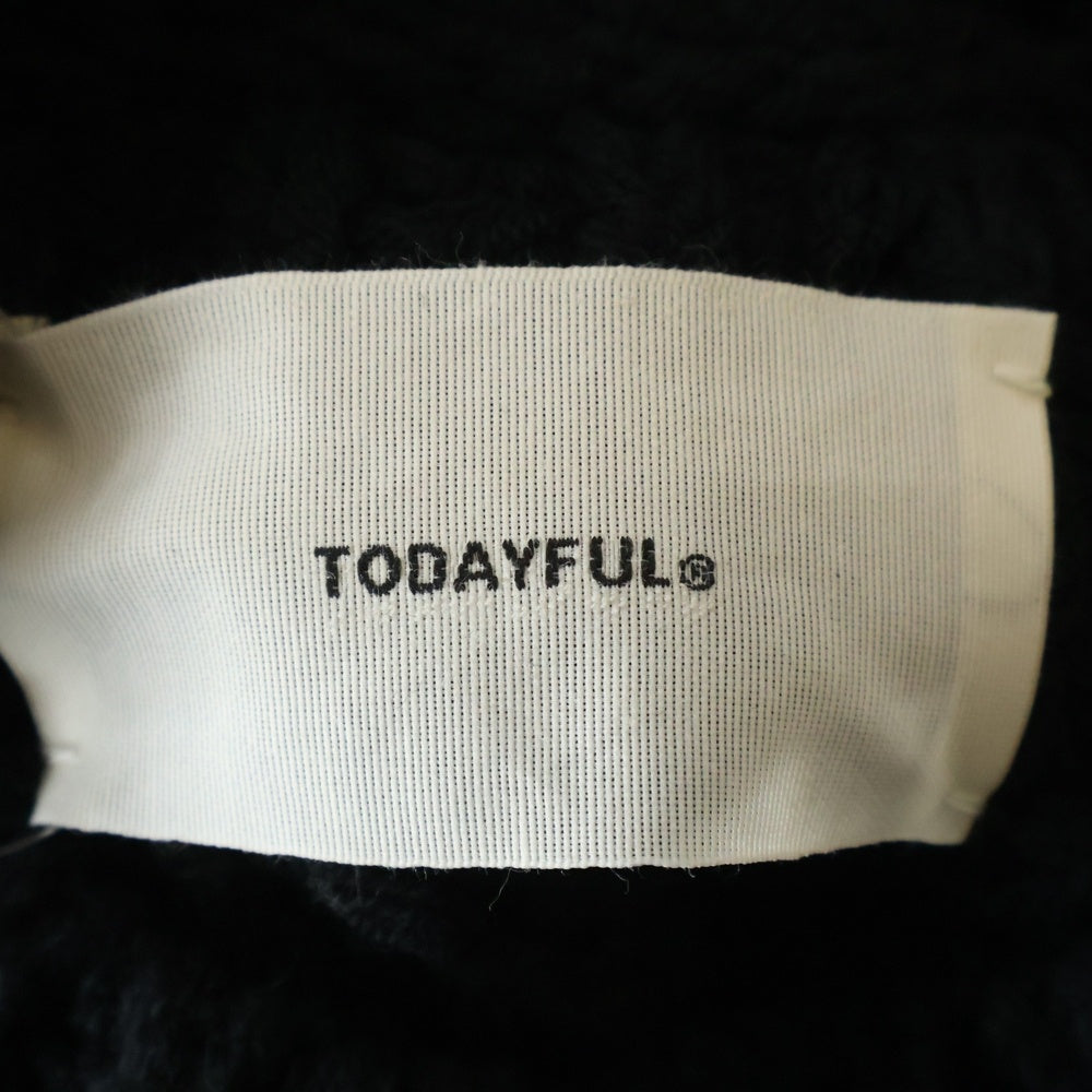 TODAYFUL(トゥデイフル) ローゲージ クルーネックニットセーター ブラック 12420521