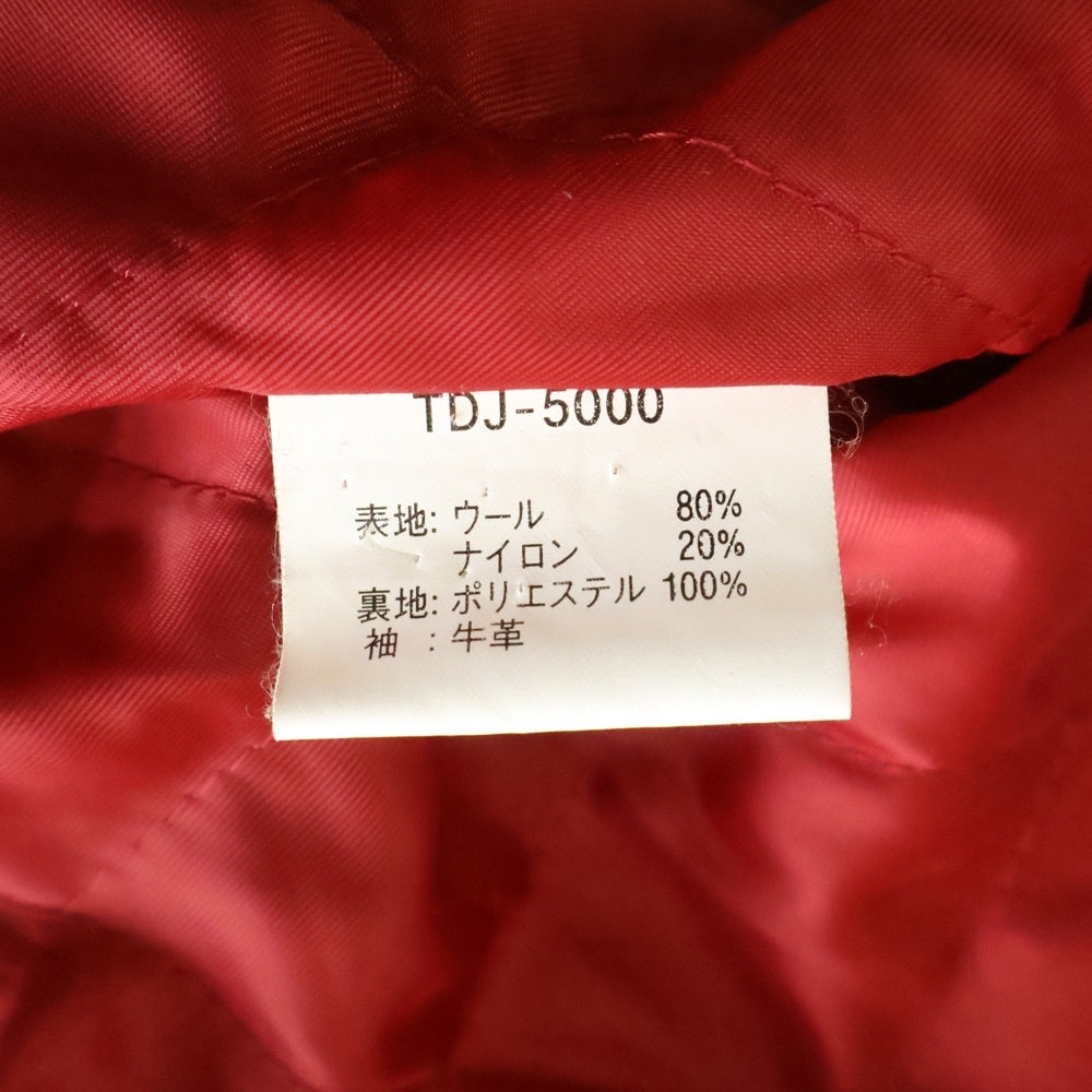 TEDMAN TED COMPANY(テッドマン テッドカンパニー) STADIUM JACKET ロゴ刺繍 スタジアムジャンパー バーシティジャケット レッド TDJ-5000