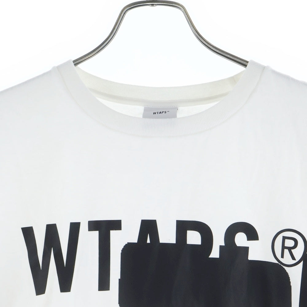 WTAPS(ダブルタップス) 25SS VNS S/S TEE フロントロゴデザイン クルーネック カットソー 半袖Tシャツ ホワイト 251ATDT-STM05S