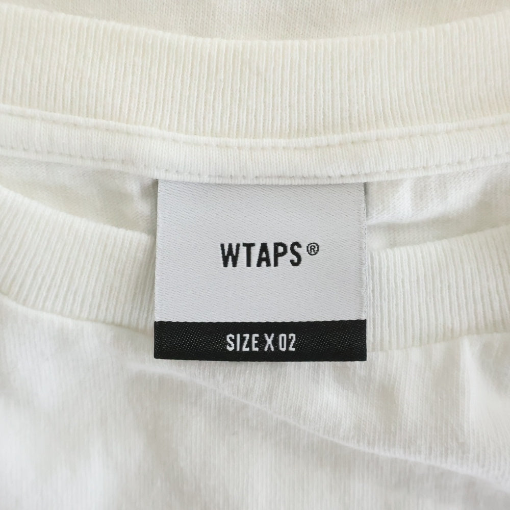 WTAPS(ダブルタップス) 25SS VNS S/S TEE フロントロゴデザイン クルーネック カットソー 半袖Tシャツ ホワイト 251ATDT-STM05S