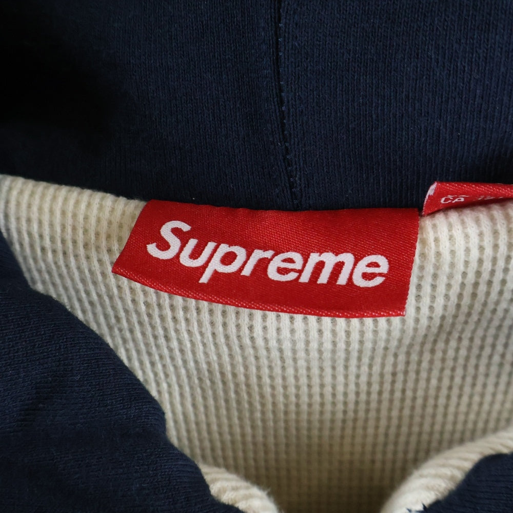 SUPREME(シュプリーム) 25AW Arc Thermal LineD Zip Up Hooded Sweatshirt アーチロゴデザイン サーマル ラインド ジップアップ フーデッド スウェット パーカー ネイビー