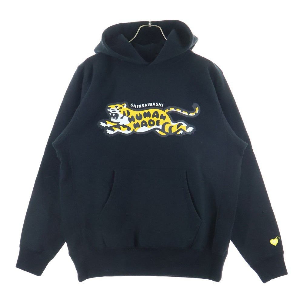 HUMAN MADE(ヒューマンメイド) 25AW STORES EXCLUSIVE ANIMAL HOODIE SHINSAIBASHI PARCO 心斎橋限定 アニマルプリント プルオーバースウェットパーカー フーディー ブラック HM30CS066