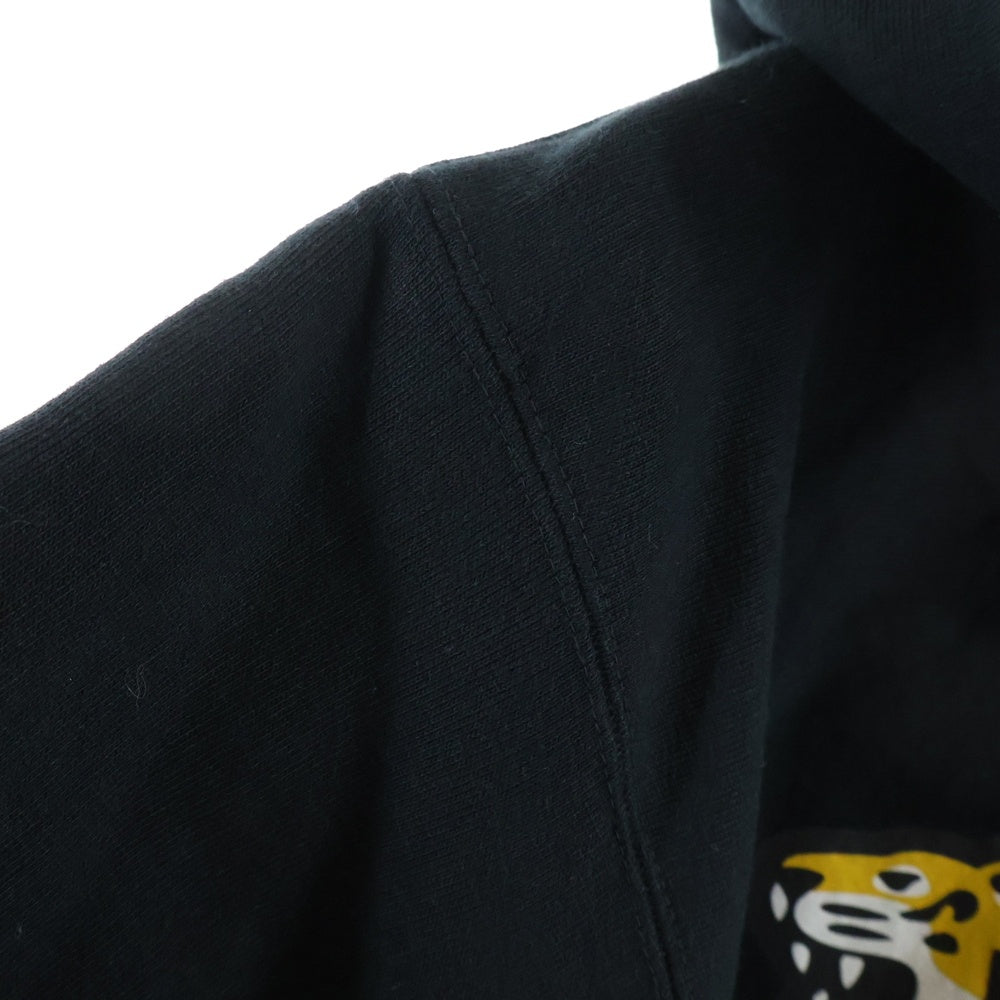 HUMAN MADE(ヒューマンメイド) 25AW STORES EXCLUSIVE ANIMAL HOODIE SHINSAIBASHI PARCO 心斎橋限定 アニマルプリント プルオーバースウェットパーカー フーディー ブラック HM30CS066