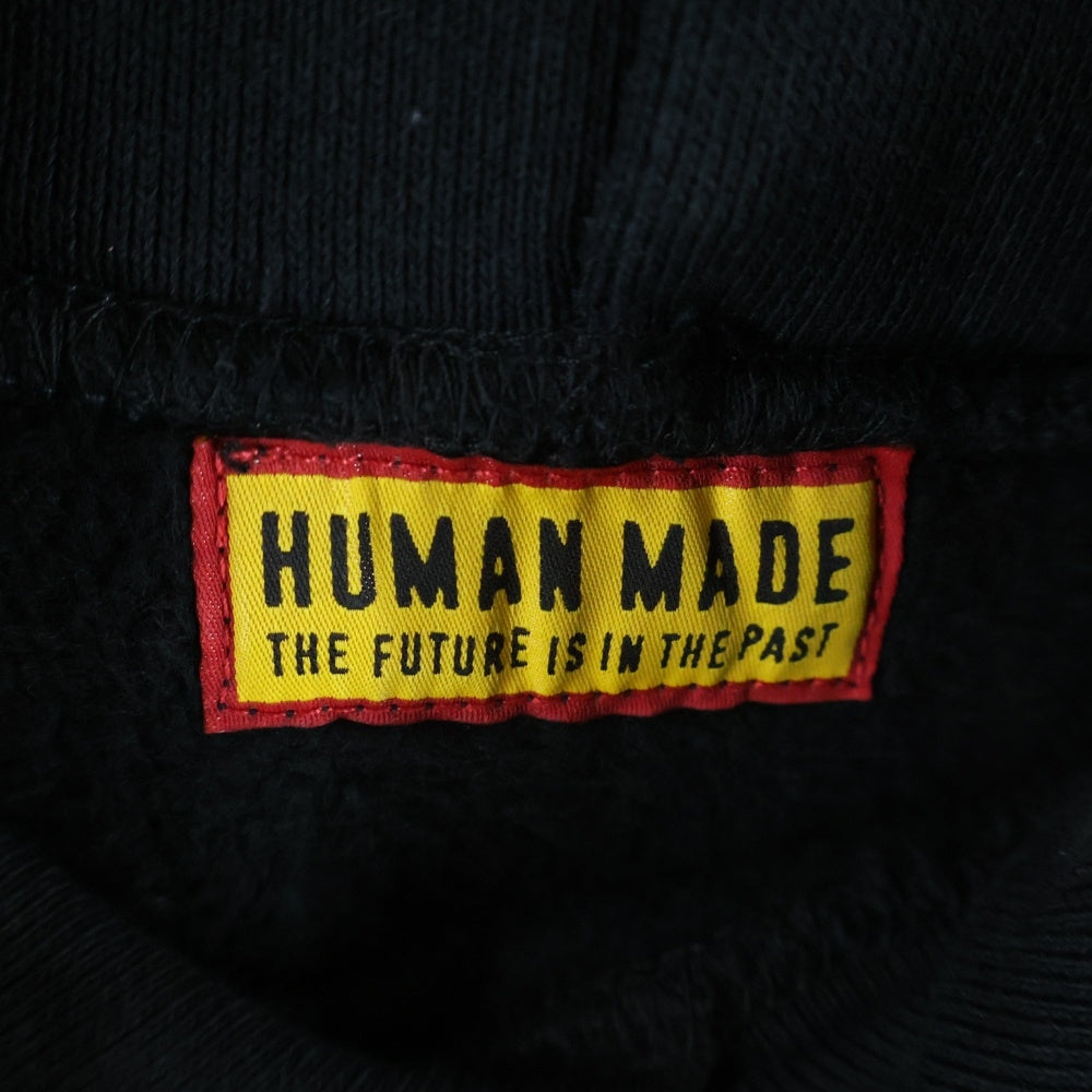 HUMAN MADE(ヒューマンメイド) 25AW STORES EXCLUSIVE ANIMAL HOODIE SHINSAIBASHI PARCO 心斎橋限定 アニマルプリント プルオーバースウェットパーカー フーディー ブラック HM30CS066