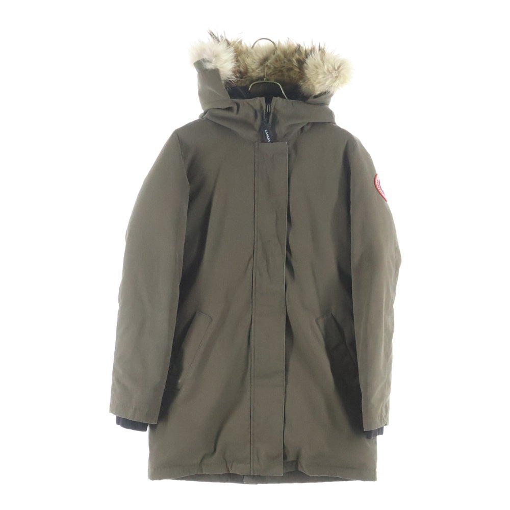 CANADA GOOSE(カナダグース) VICTORIA PARKA ヴィクトリアパーカ ファーフーデッド ダウンジャケット レディース ブラウン 3037 JL R