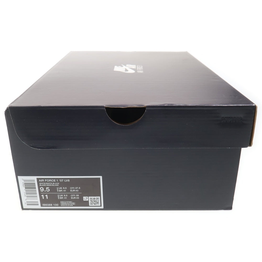 NIKE(ナイキ) AIR FORCE 1 LOW 1 '07 LV8 エアフォース ローカットスニーカー ホワイト/ブラック US9.5/27.5cm IB6388-100