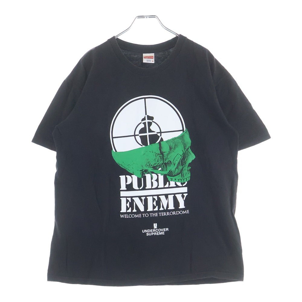 SUPREME(シュプリーム) 18SS ×UNDERCOVER Public Enemy Tee アンダーカバー パブリック エネミー クルーネック半袖Tシャツ カットソー ブラック