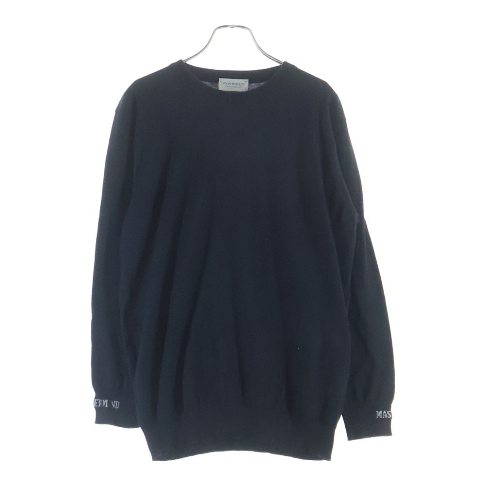 JOHN SMEDLEY(ジョンスメドレー) ×MASTERMIND マスターマインド クルーネックニットセーター ブラック