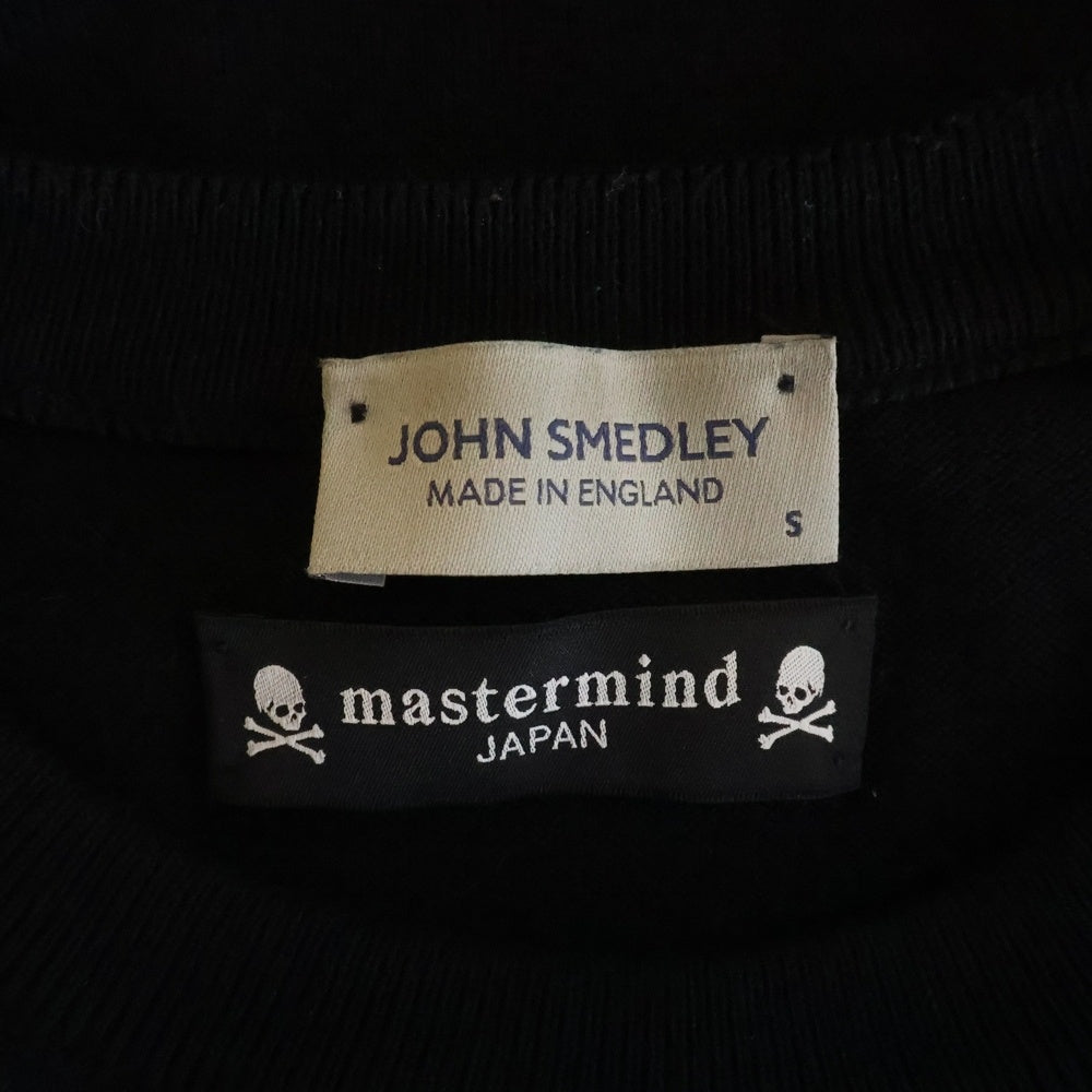 JOHN SMEDLEY(ジョンスメドレー) ×MASTERMIND マスターマインド クルーネックニットセーター ブラック