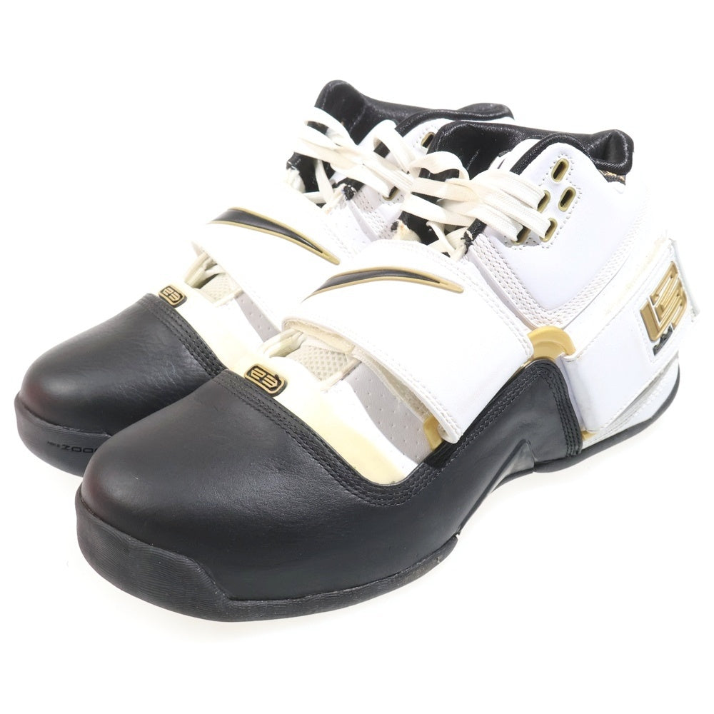 NIKE(ナイキ) 【観賞用 2015年製】ZOOM LEBRON SOLDIER ズーム レブロン ソルジャー ミッドカットスニーカー ホワイト/ブラック US9/27cm 316781-102