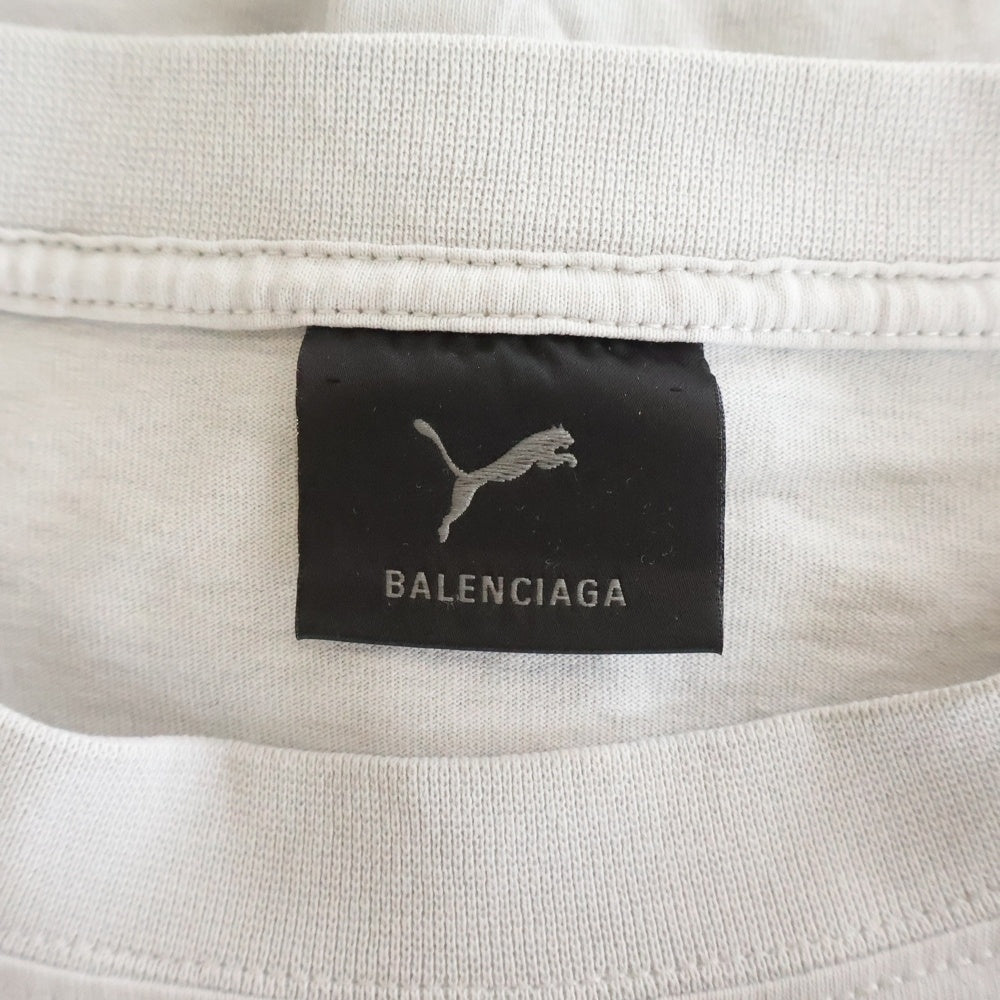 BALENCIAGA(バレンシアガ) ×PUMA プーマ ダーティエフェクト オーバーサイズド 半袖Tシャツ グレー 831305