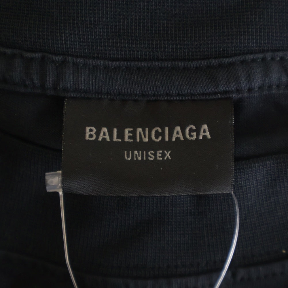 BALENCIAGA(バレンシアガ) PAINTED Tshirt Dress ペインテッド 半袖Tシャツ ドレス カットソー ワンピース ブラック 777750 TSVB4