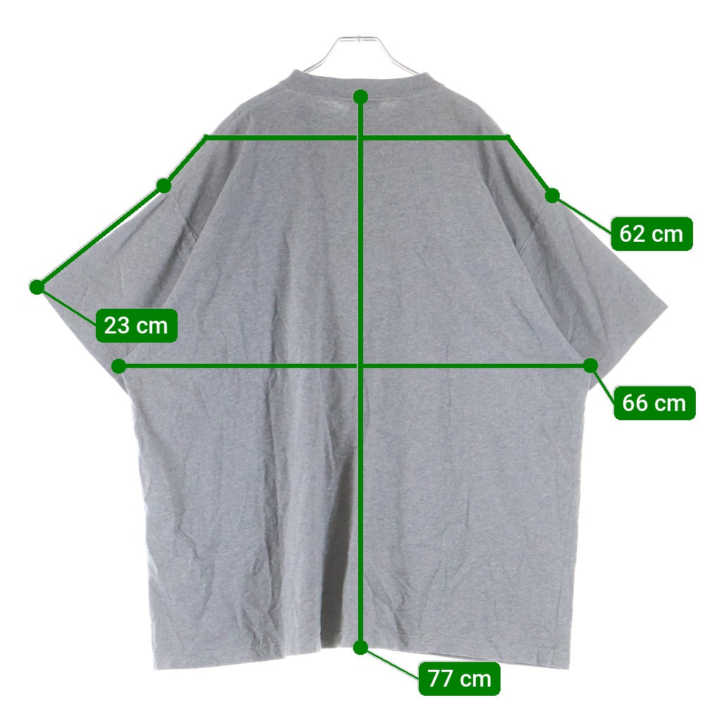 BALENCIAGA(バレンシアガ) Luxury Oversized Tee ロゴ刺繍 オーバーサイズド 半袖Tシャツ グレー 850345 TTVB6