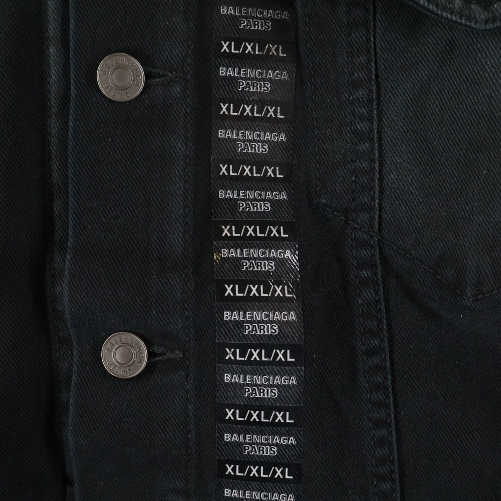BALENCIAGA(バレンシアガ) TICKER DENIM JACKET デニムジャケット ブラック 767947