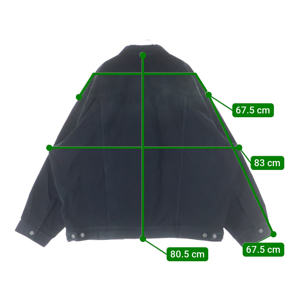 BALENCIAGA(バレンシアガ) TICKER DENIM JACKET デニムジャケット ブラック 767947