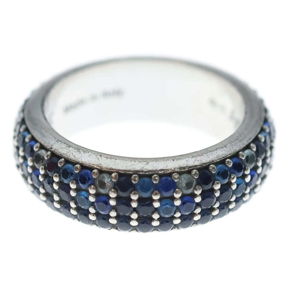 LOEWE(ロエベ) シン リング パヴェ クリスタル シルバー/ブルー レディース