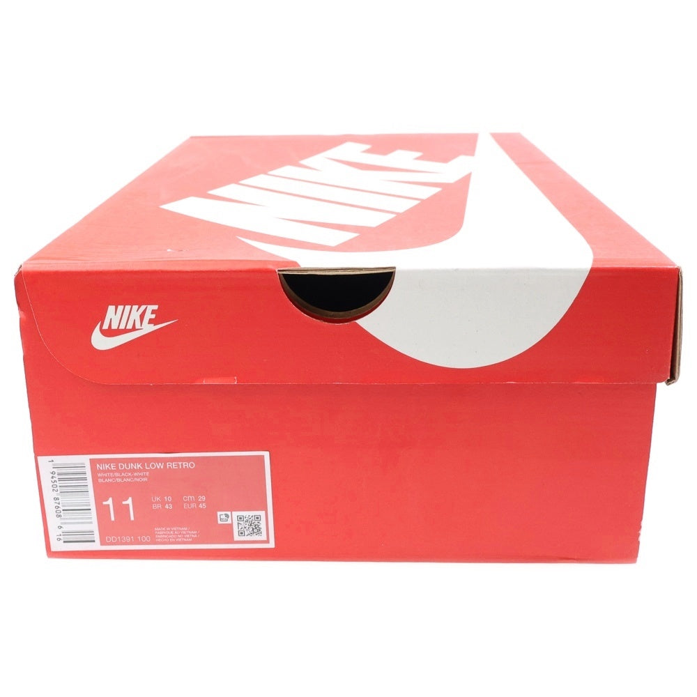 NIKE(ナイキ) DUNK LOW RETRO PANDA ダンク パンダ ローカットスニーカー ブラック/ホワイト US11/29cm DD1391-100