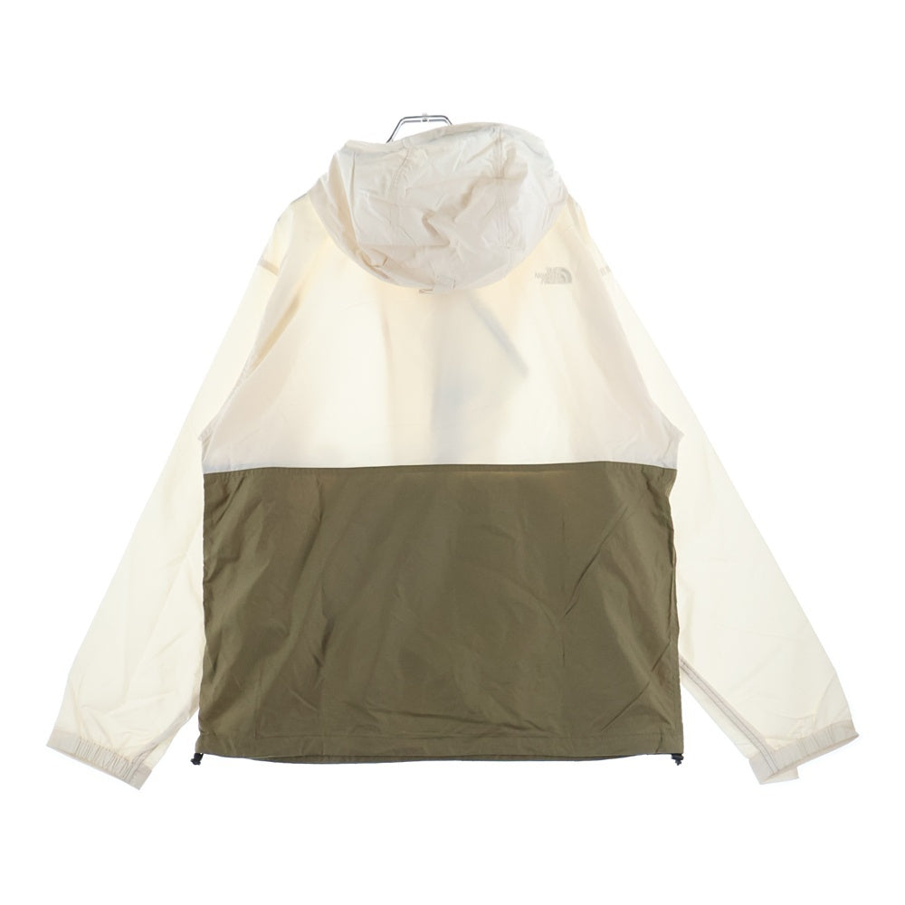 THE NORTH FACE(ザノースフェイス) COMPACT ANORAK コンパクト アノラックパーカー フーデッドナイロンジャケット ホワイト/カーキ NP22333