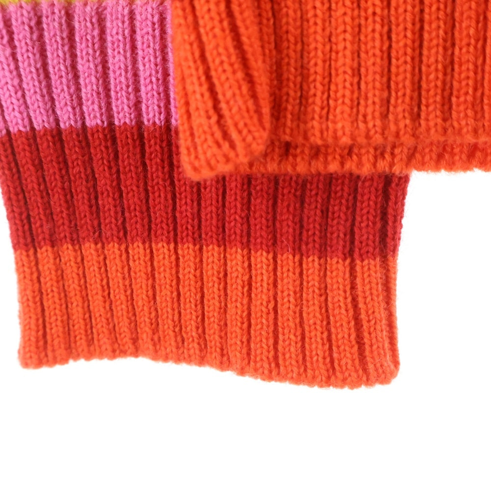 SAINT LAURENT PARIS(サンローランパリ) 15AW ボーダー ウール クルーネックニットセーター マルチカラー 407992 Y1NG1