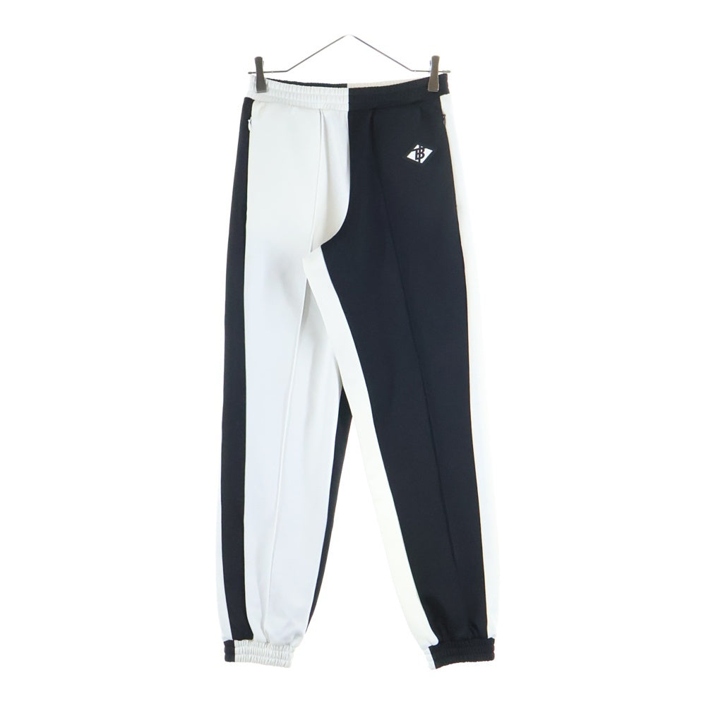BURBERRY(バーバリー) ロゴパッチ バイカラー イージースウェットジョガーパンツ ブラック/ホワイト 4559554