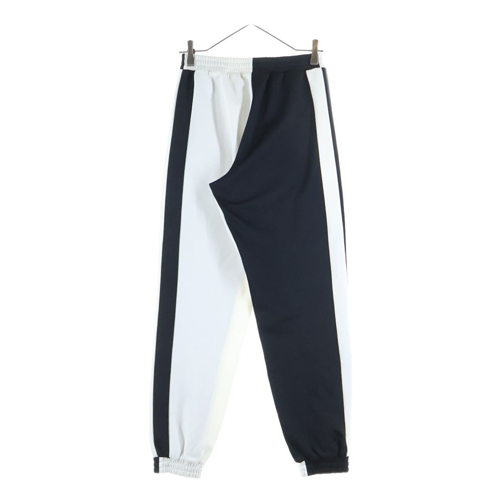 BURBERRY(バーバリー) ロゴパッチ バイカラー イージースウェットジョガーパンツ ブラック/ホワイト 4559554