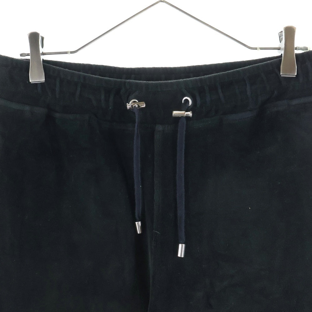 BALMAIN(バルマン) ベロア バイカー スウェットパンツ ブラック W5HJ583B970
