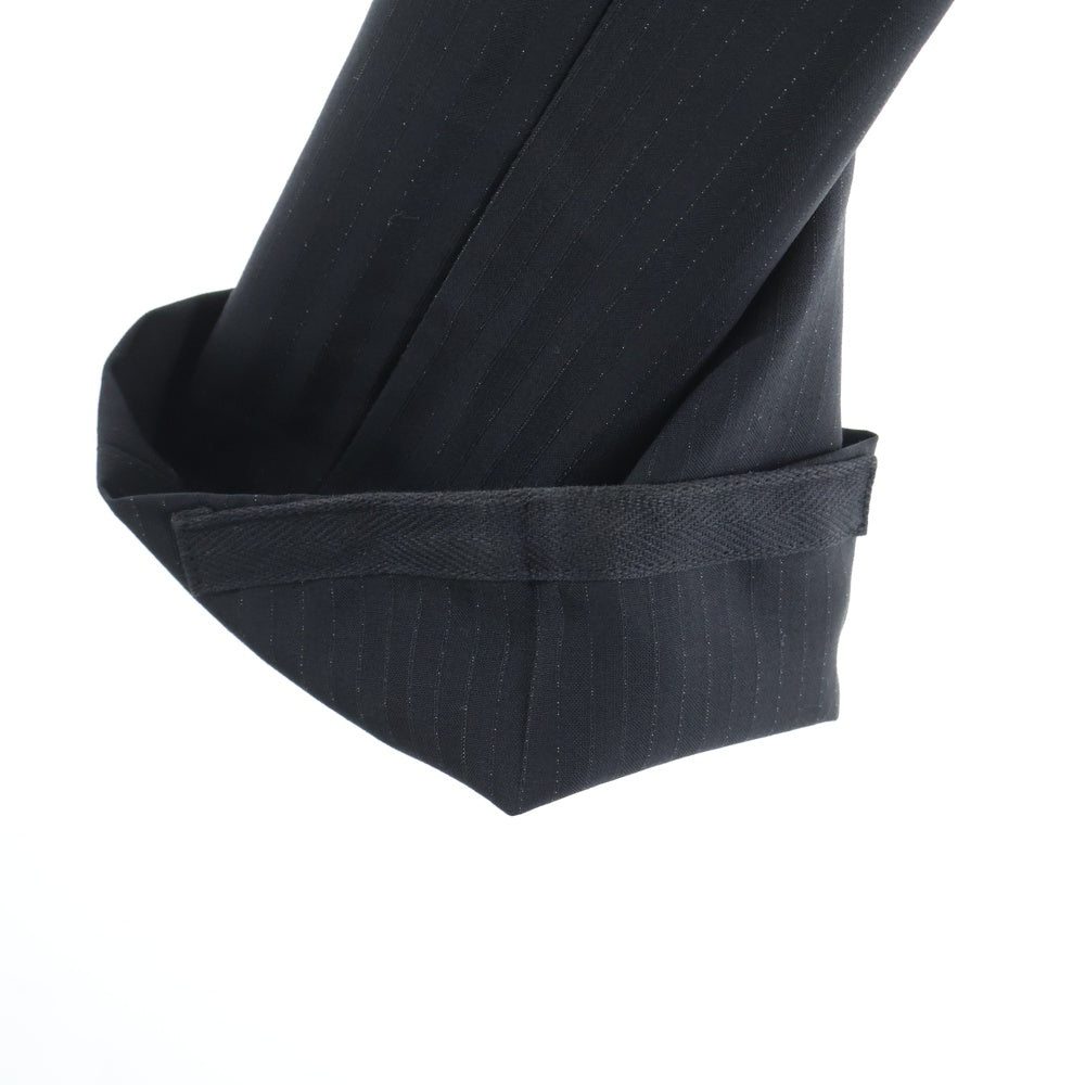 Christian Dior(クリスチャンディオール) 07SS ストライプ ウール混 セットアップスーツ シングルテーラードジャケット スラックスパンツ ブラック 7E3170030011