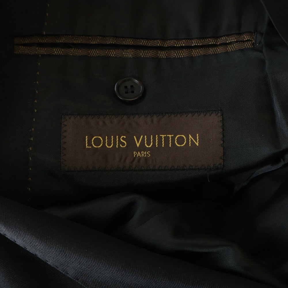 LOUIS VUITTON(ルイヴィトン) ウール セットアップスーツ シングルテーラードジャケット スラックスパンツ ブラック V8209