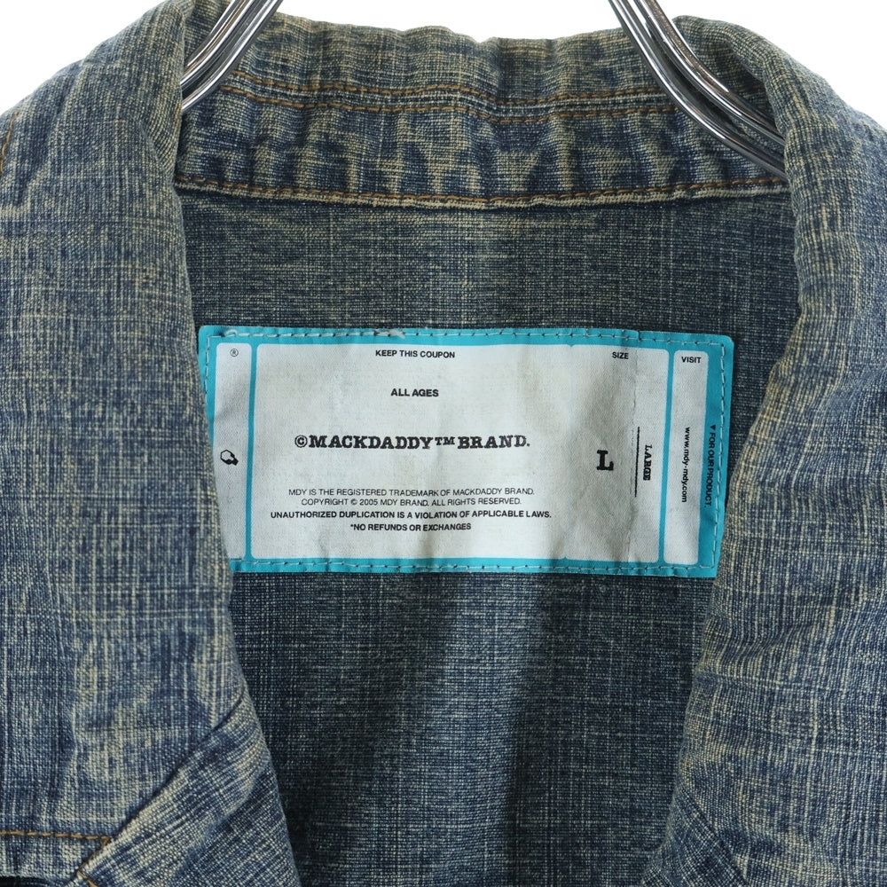 MACKDADDY(マックダディー) 3B デニムシングルテーラードジャケット インディゴ