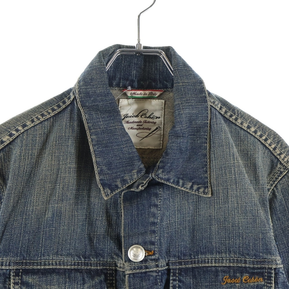 JACOB COHEN(ヤコブ コーエン) コットン フロントロゴエンブロイダリー デニムジャケット インディゴ J860