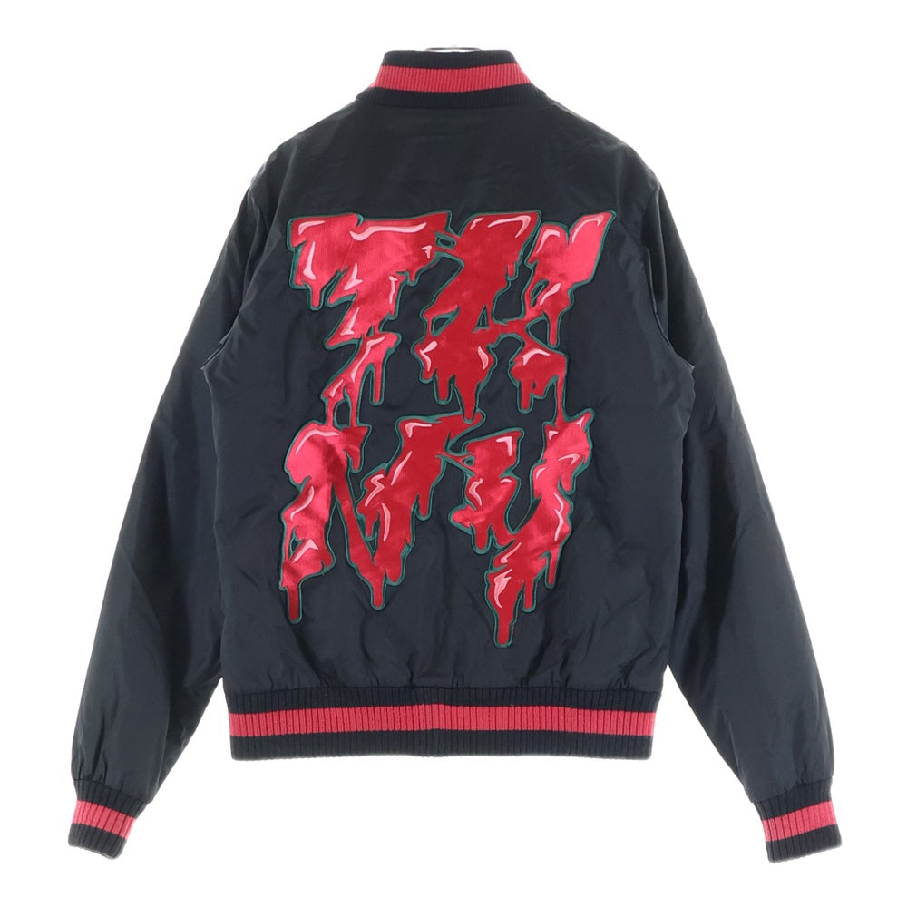 SWAGGER(スワッガー) ナイロン バックワッペン スタジアムジャケット ブラック