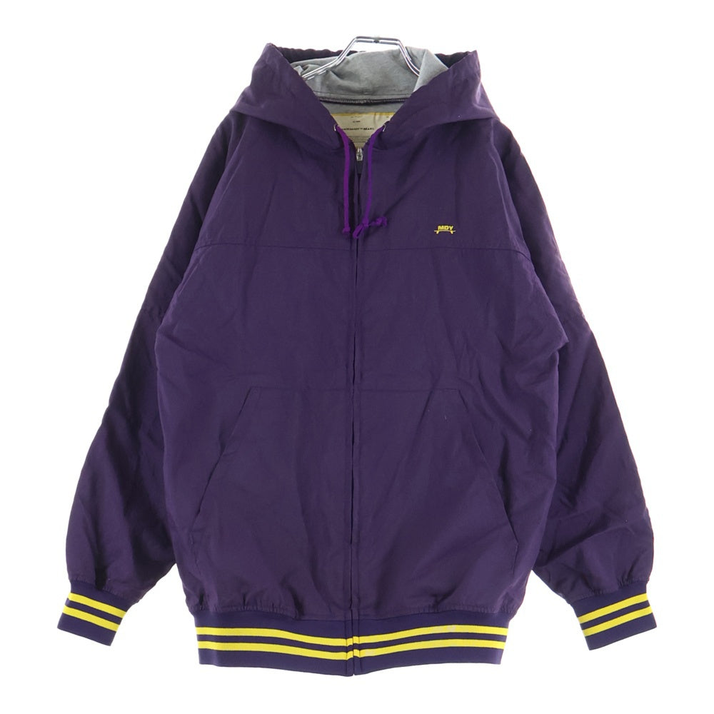 MACKDADDY(マックダディー) ナイロン ジップアップフーデッドジャケット パープル