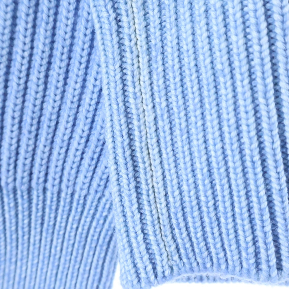 LOUIS VUITTON(ルイヴィトン) 15AW イタリア製 カシミヤブレンド クルーネック ウールニット セーター ブルー RW152B F8KL47OKI