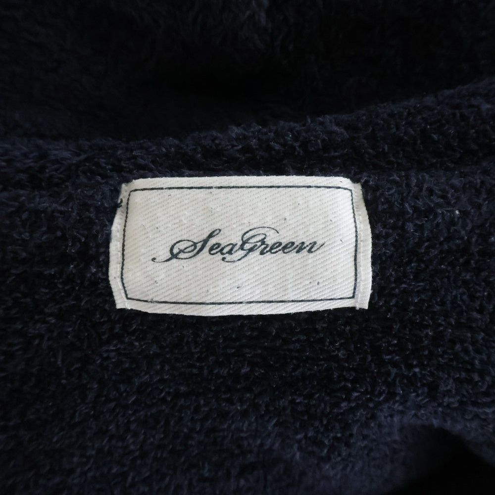 sea green(シーグリーン) 22AW MOCO HOODIE モコ パイル ダブルジップアップパーカー ネイビー MSEA22A9059-K