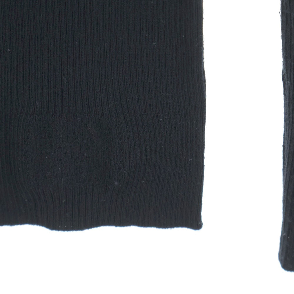 LOUIS VUITTON(ルイヴィトン) 12AW フランス製 ウール タートルネック ニットセーター レディース ブラック RW122W F2KL04OAS