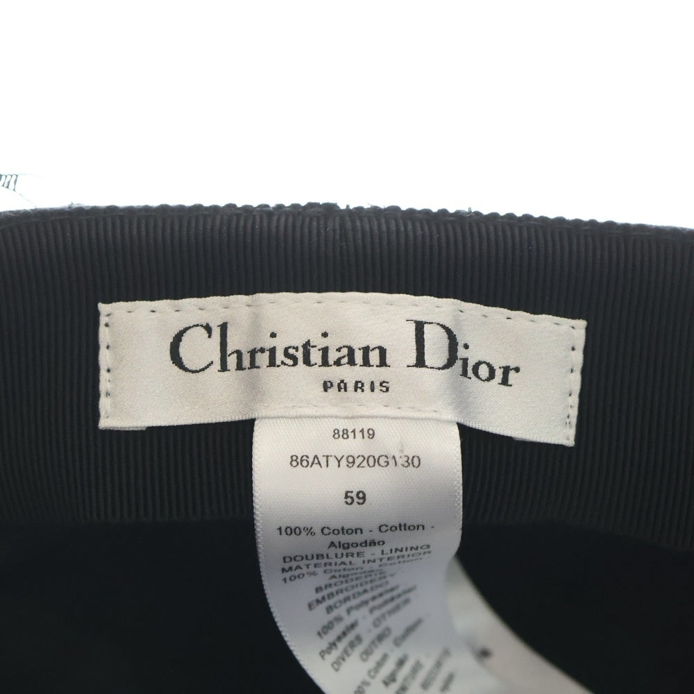 Christian Dior(クリスチャンディオール) ARTY アーティー ナイロンベール キャスケット キャップ 帽子 ブラック 86ATY920G130