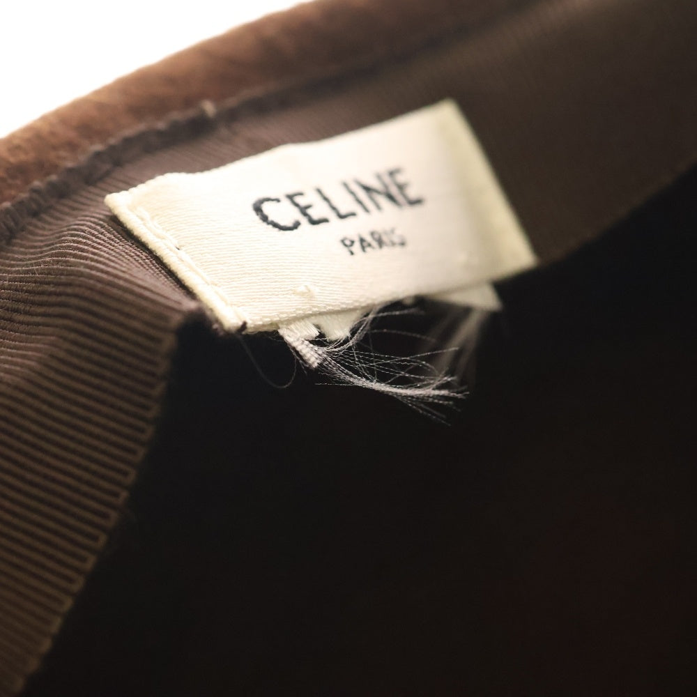 CELINE(セリーヌ) トリオンフロゴ ウールキャスケット ブラウン 2AU3M588Z 38NO