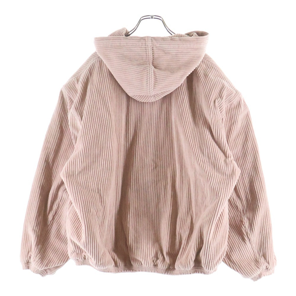 CELINE(セリーヌ) トリオンフロゴ コーデュロイ中綿ジップアップパーカー レディース ピンク 2Q560211T