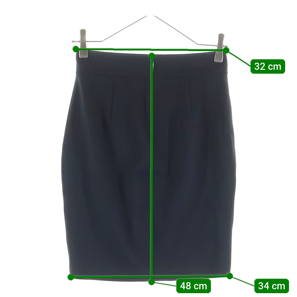 Armani Exchange(アルマーニ エクスチェンジ) レーヨン混 サイドジップ タイトスカート レディース ブラック 6ZYN70 YJB7Z