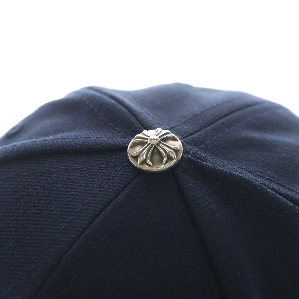 CHROME HEARTS(クロムハーツ) CH HAT CHエンブロイダリーデザイン ベースボールキャップ 帽子 ネイビー