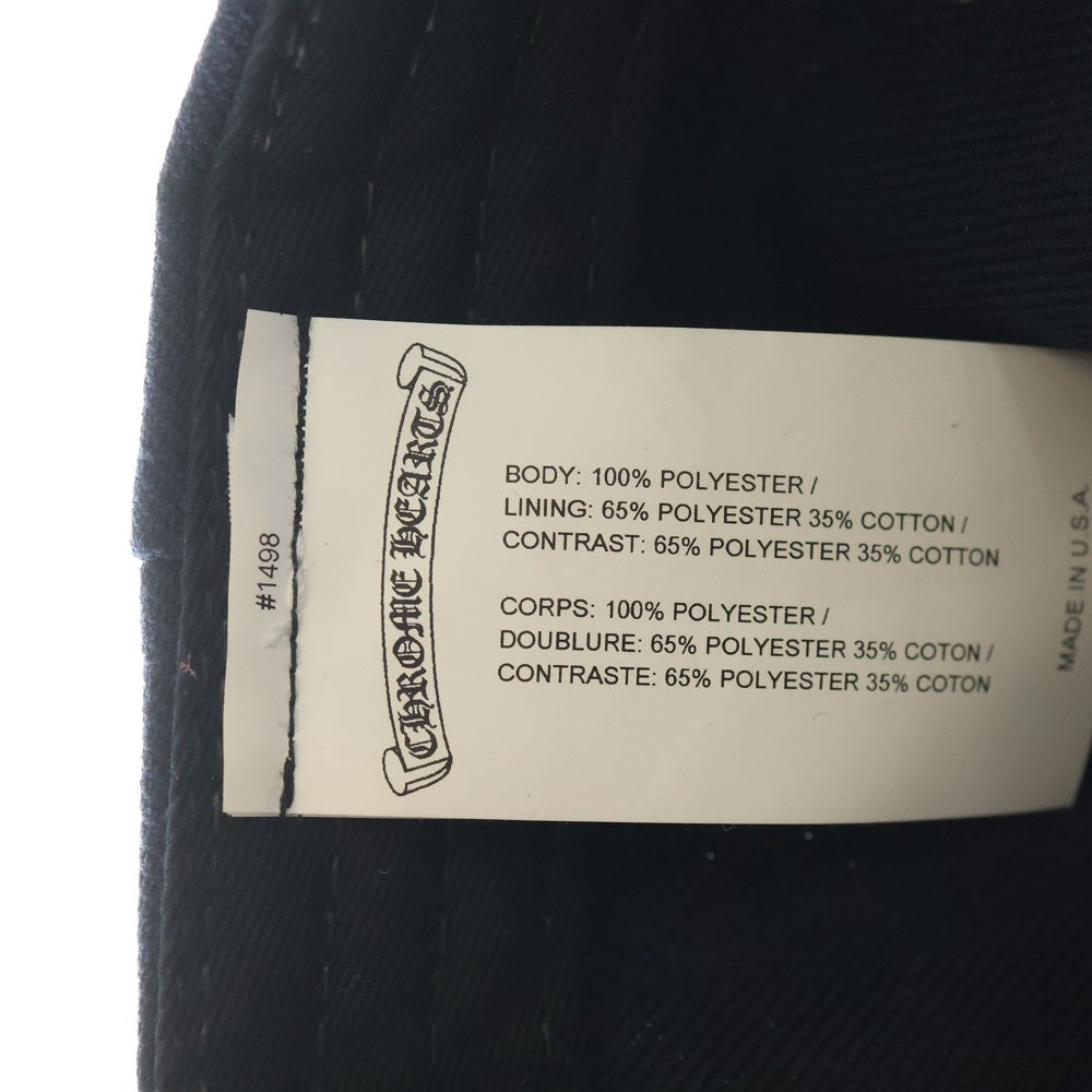 CHROME HEARTS(クロムハーツ) CH HAT CHエンブロイダリーデザイン ベースボールキャップ 帽子 ネイビー