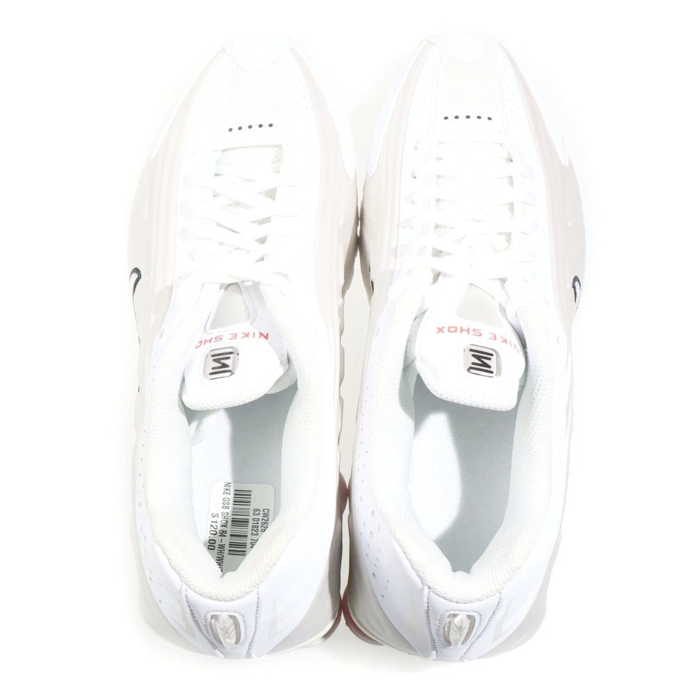 NIKE(ナイキ) GS SHOX R4 ショックス ローカットスニーカー レディース ホワイト US6.5Y/24.5cm CW2626-102