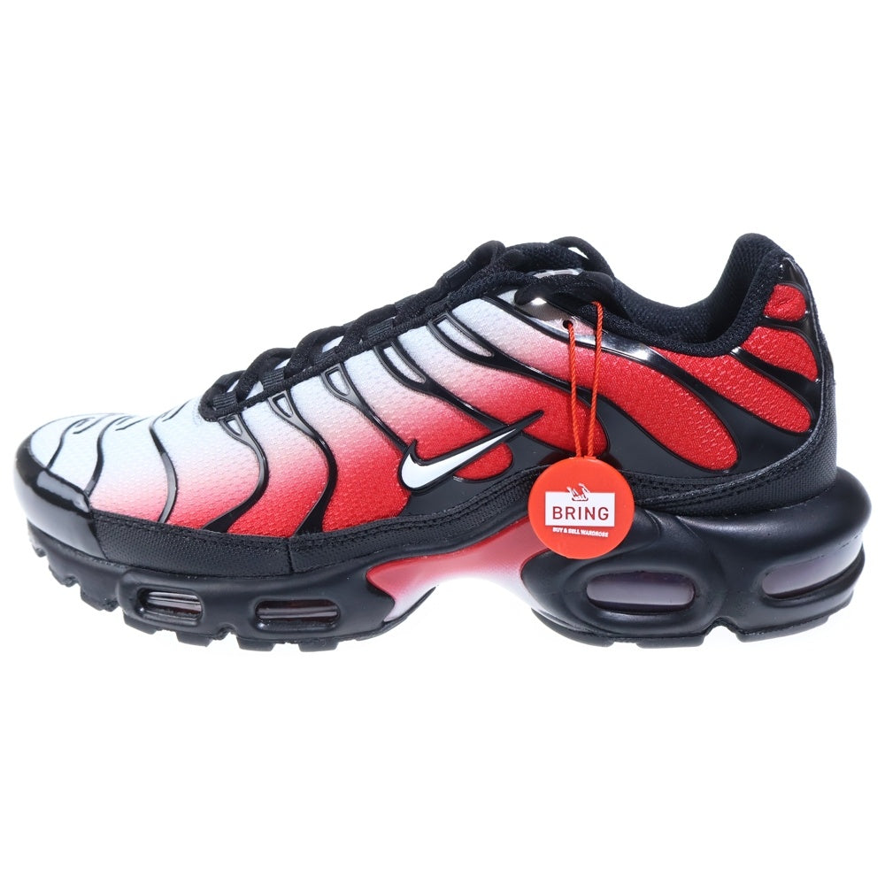 NIKE(ナイキ) AIR MAX PLUS PURE PLATINUM エアマックスプラス ピュアプラチナム ローカットスニーカー ブラック/レッド US8.5/26.5cm DM0032-017