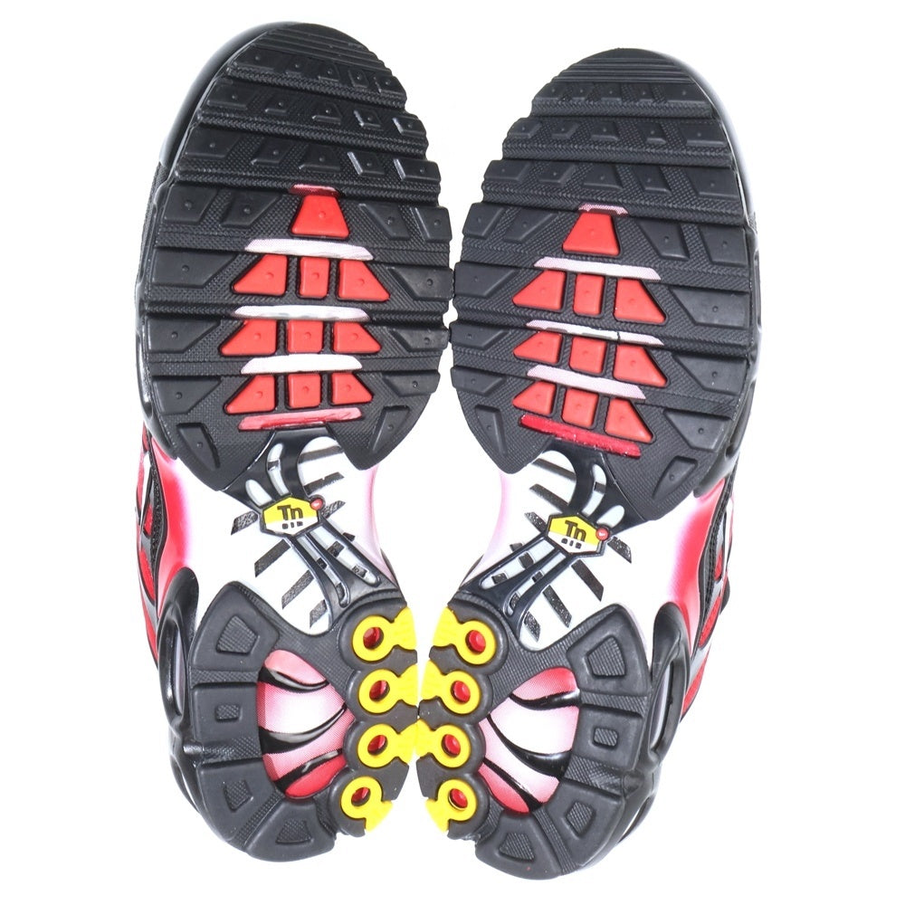 NIKE(ナイキ) AIR MAX PLUS PURE PLATINUM エアマックスプラス ピュアプラチナム ローカットスニーカー ブラック/レッド US8.5/26.5cm DM0032-017