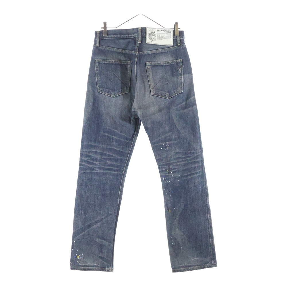 NEIGHBORHOOD(ネイバーフッド) Washed. Deep Mid Denim/140z-PT ウォッシュ加工 ストレートデニムパンツ インディゴ DCNH-PT-M110