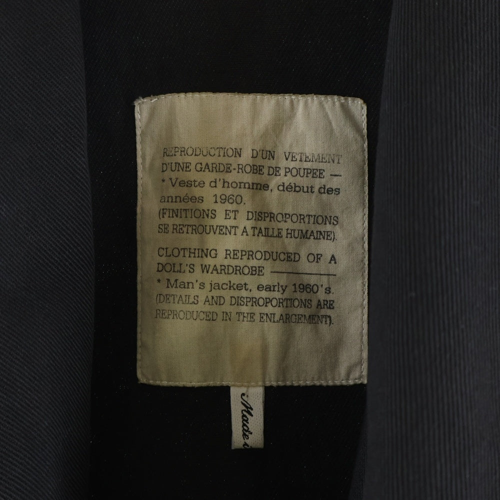 Maison Martin Margiela(メゾンマルタンマルジェラ) 94AW ARCHIVE A Doll's Wardrobe アーカイブ ドールズワードローブ ドール期 スナップボタン コットンツイル ワークジャケット チャコールグレー