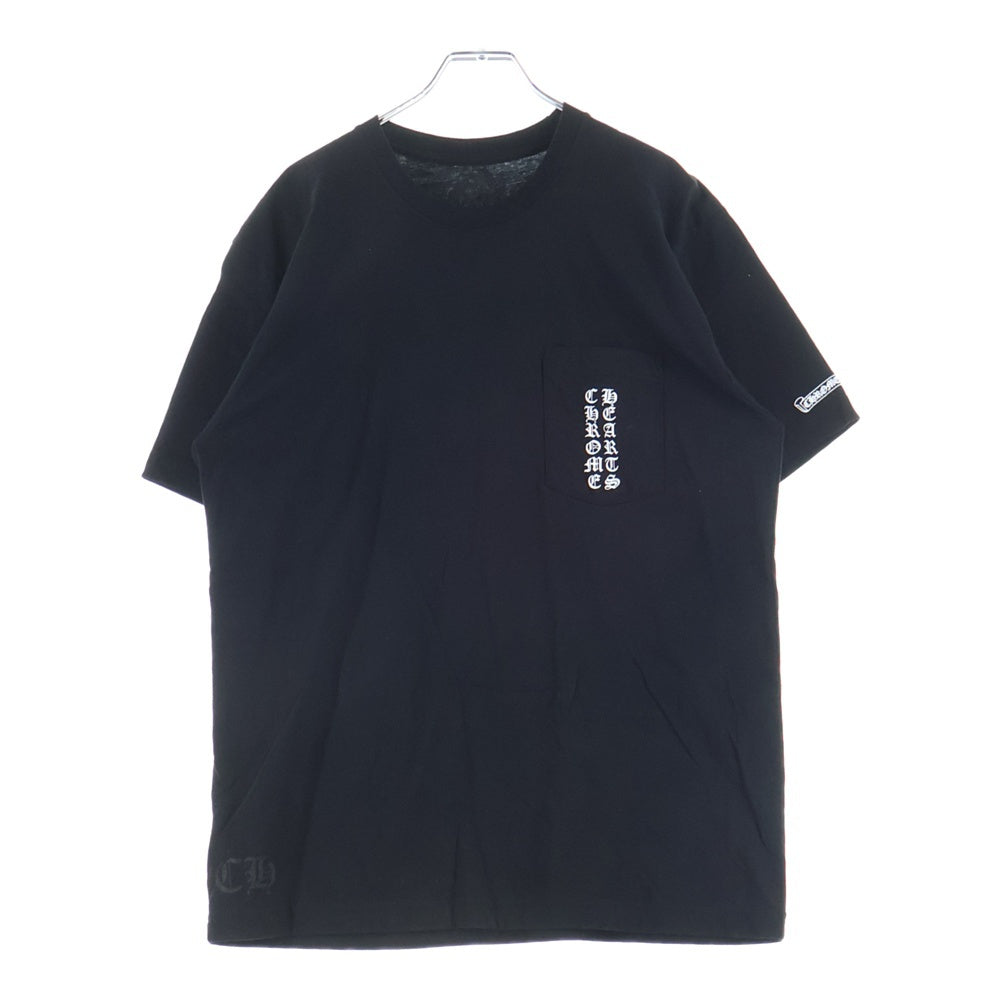 CHROME HEARTS(クロムハーツ) 東京限定 バックスクロールラベル 両面プリント カットソー半袖Tシャツ ブラック