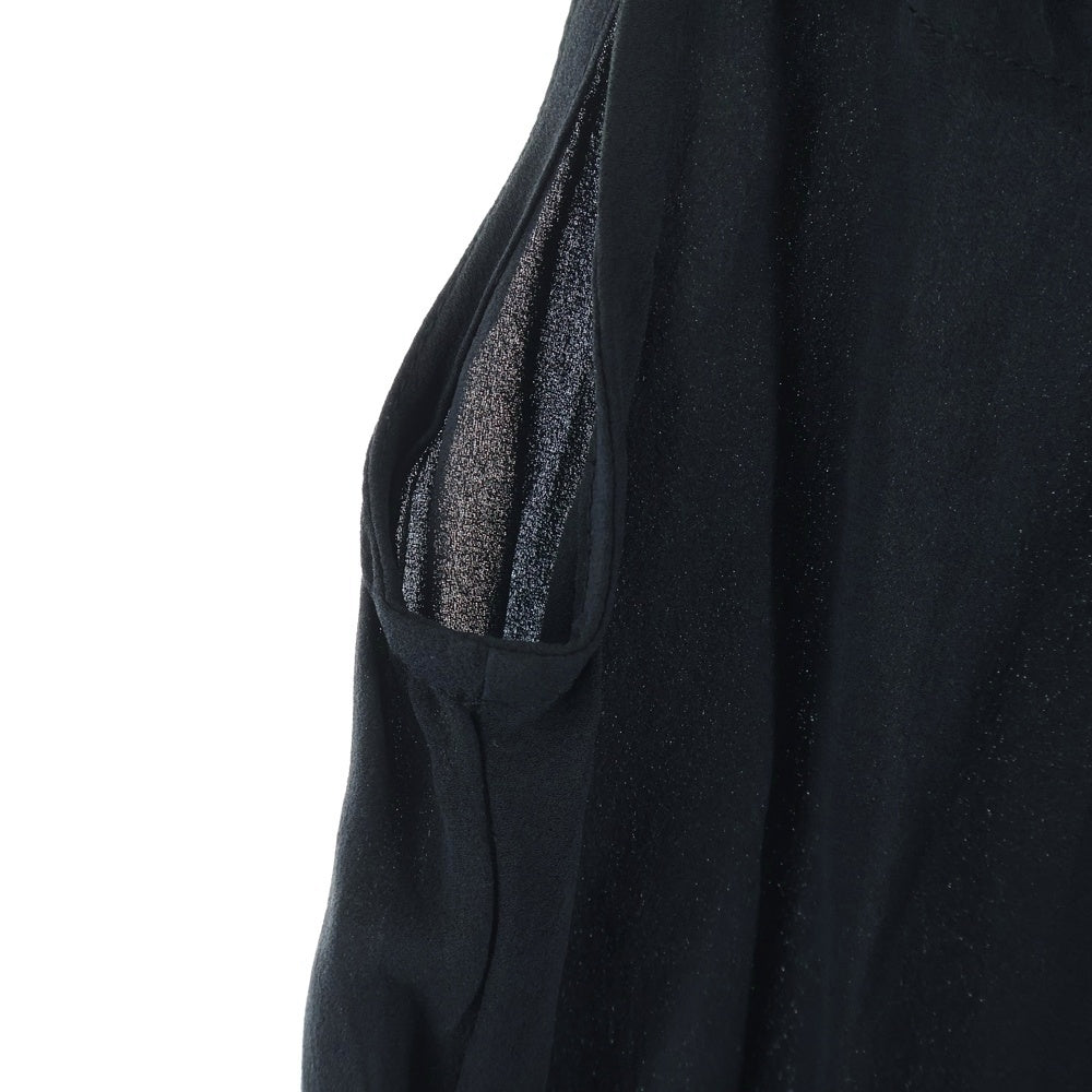 ANN DEMEULEMEESTER(アンドゥムルメステール) 襟付き ノースリーブワンピース レディース ブラック 352-21-53025