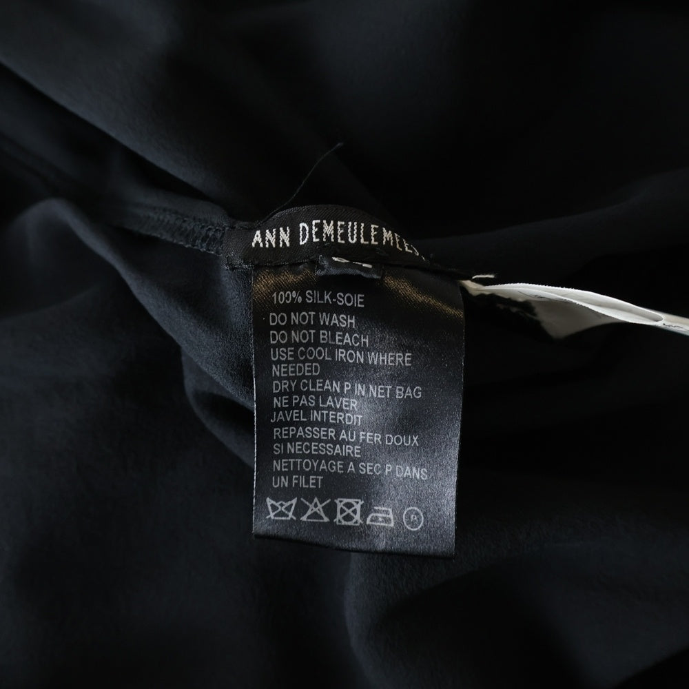ANN DEMEULEMEESTER(アンドゥムルメステール) 襟付き ノースリーブワンピース レディース ブラック 352-21-53025